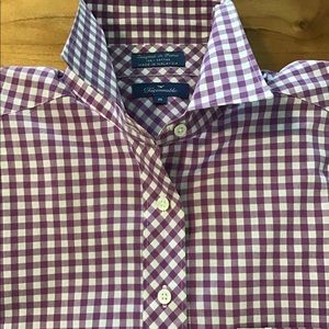Faconnable Lilac Gingham Check Top